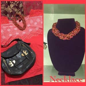 Multi-strand Glass Bead Necklace